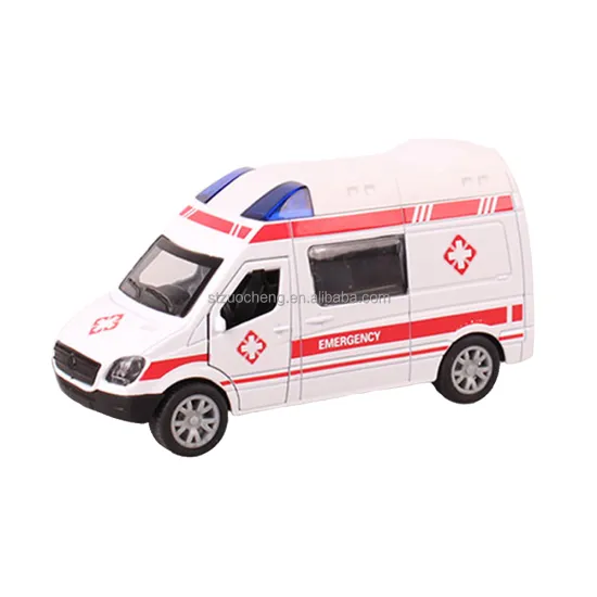 Wholesale 12cm Alloy Ambulance, Police Car, Fire Truck Metal Toy Cars for Kids