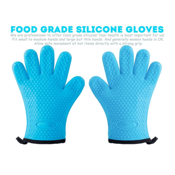 Ανθεκτικά στη θερμότητα σιλικόνης γάντια κουζίνας γάντια