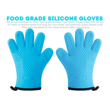 Heat Resistant Silicone Kitchen Oven Gloves