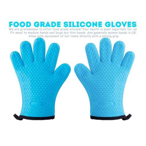 Guantes de horno de cocina de silicona resistentes al calor