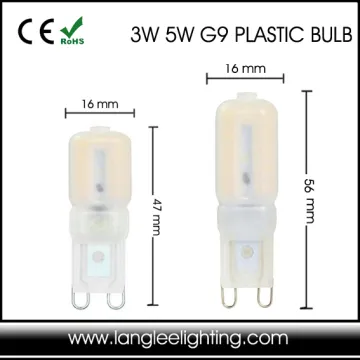 G9 LED Light Lamp Bulbs 3W G9 LED Warm White 2700k Plastic Capsule Mini G9 Light