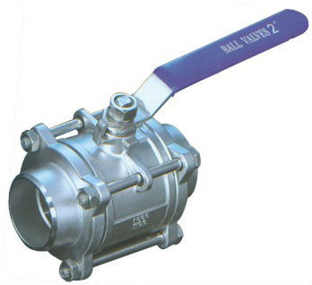 Corrosion resistance 3-PC SS316 Ball Valve
