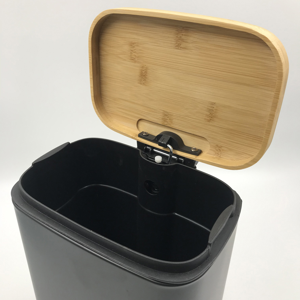 Bamboo Lid Waste basket