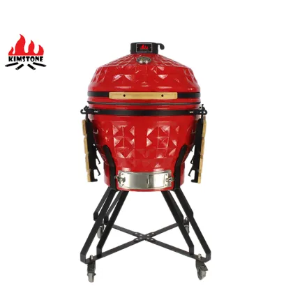24 Inch Indoor Ceramic Kamado BBQ Grill with Cif BBQ Cleaner