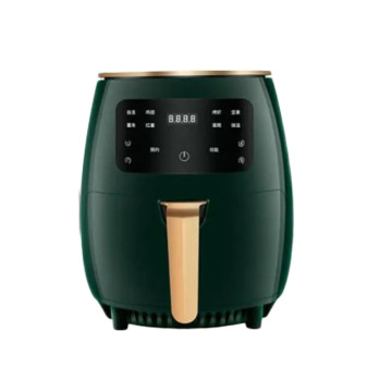 Air Fryer Oven with Digital Timer and Temperature Control for Home Kitchen. Hot Sale 4.5L Electric Plastic Color Box OEM Round