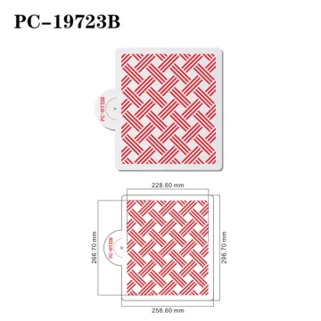 Wholesale Hot Selling Intersecting Lines Shaped Painting Stencils for Cake Decorating DIY Lace Mats