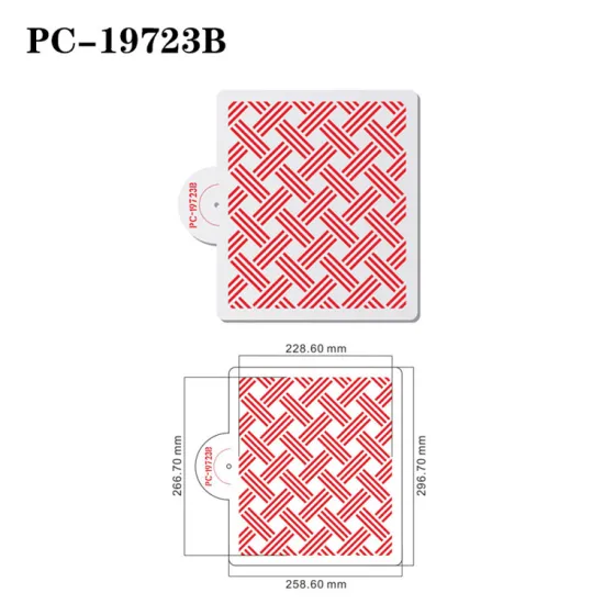 Wholesale Hot Selling Intersecting Lines Shaped Painting Stencils for Cake Decorating DIY Lace Mats