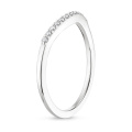 Classic 2 CARAT CARAT ဖြတ်ပြီး stackable ကွင်း