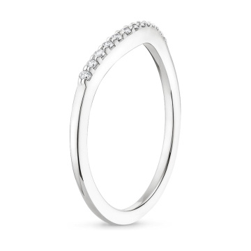 Classic 2 CARAT CARAT ဖြတ်ပြီး stackable ကွင်း