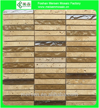 Y6 Good-looking strip subway White carrara Mosaic Tile
