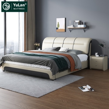 Modern Large Storage King/Queen Double Bed - OEM ODM Luxury Italian Bedroom Set