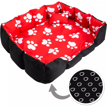 Red Washable warm comfortable cat dog pet bed