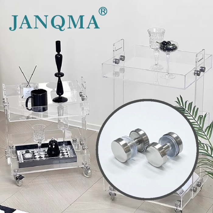 Рекламные зеркальные ногти с двумя головами из нержавеющей стали