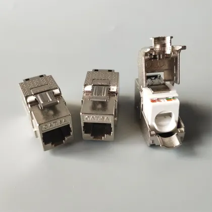 Keystone jack RJ45 cat6a unshielded commscope coupler