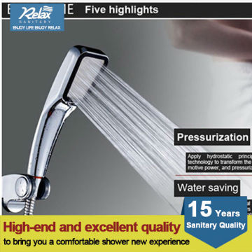 2015 popular Relax luxury steel stainless shower hand