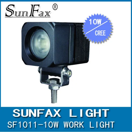 Hot sale!! Warranty 2 year Super bright IP67 flood spot beam C REE 12v 24v 10w led work light, square work lamp for truck