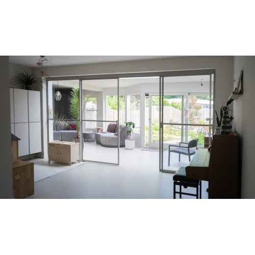 aluminium glass doors Aluminum door stack sliding grill glass design door Supplier