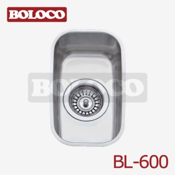 İtalya yüksek kalite Matt kase bir tane dikdörtgen/kare mutfak lavabo 304# kase köşe açısı R60 Bl-600