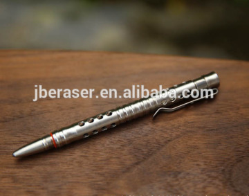 novel design steel head tactical pen, Self Defense breaking glass tool gift pen