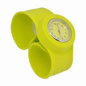 Watch Slap Silicone Bracelets, Meets EU Standards, Suitable for Promotions and Gifts, Eco-friendly