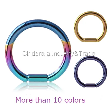 Titanium Piercing Jewelry Bar Closure Ring