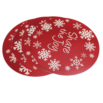 Factory Supply Cheap Plastic PP Material Round Easy to Clean Kitchen Placemats for Dining Table