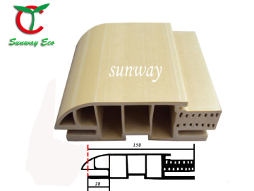 high quality waterproof temite resisting wood and pvc composite WPC door frames TCF150C-28