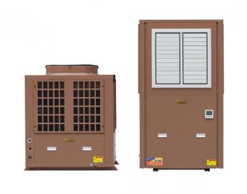Evaporative industrial cold water heat pump