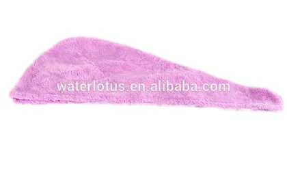 China supplier quick dry coral fleece hair drying cap dry hair hat