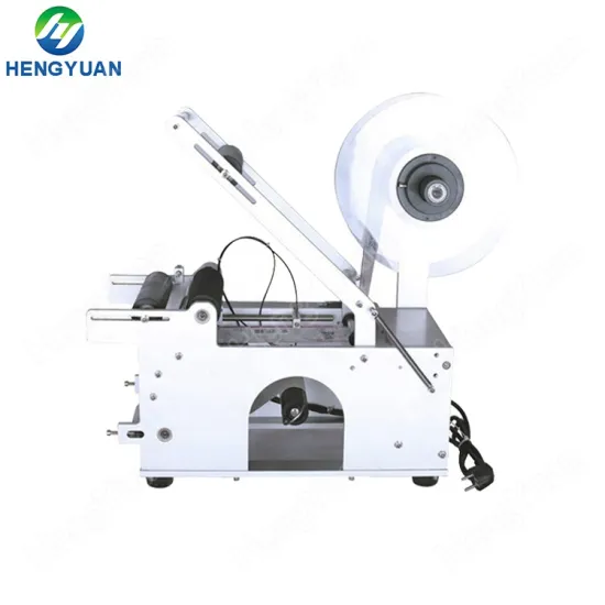 Desktop Digital Semi-Automatic Round Bottle Labeling Machine for Non-Dry Self-Adhesive Stickers