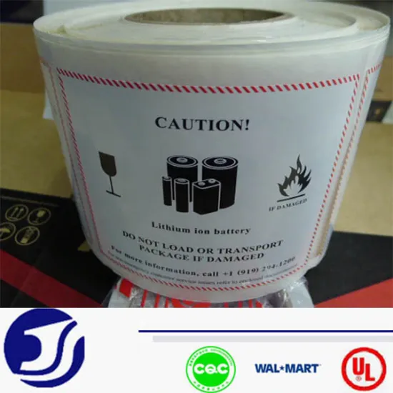 Multi color printing battery label sticker