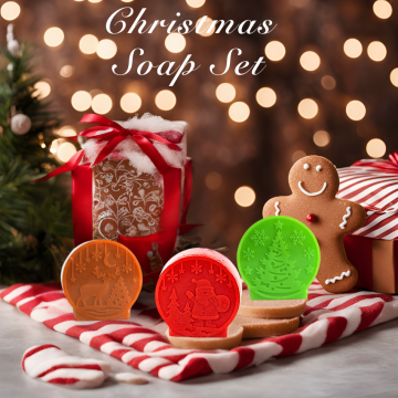 Natural Bar Soap Set for Men and Women - Handmade Soaps for Christmas