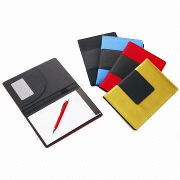 Fabric Cover Notebooks with Card Holder