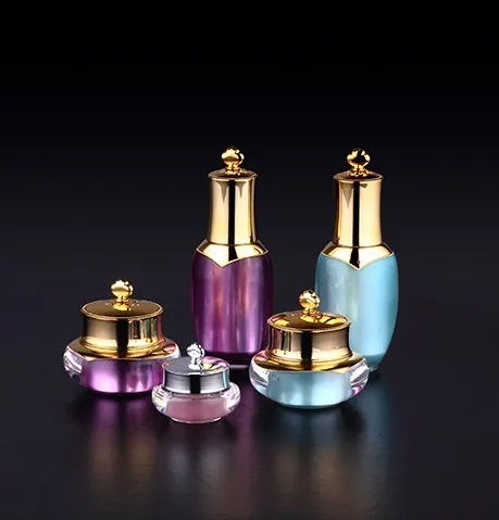 New Cosmetic Packaging Shining Style Acrylic Cosmetic Bottle