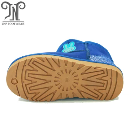 kids winter indoor genuine leather snow boots