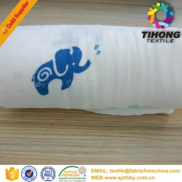 chinese plain cotton gauze fabric for diapers