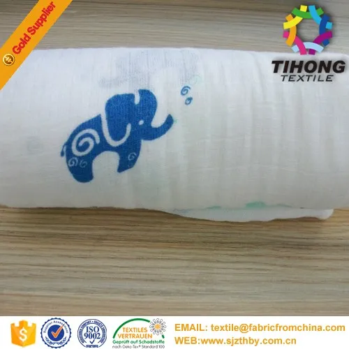 chinese plain cotton gauze fabric for diapers
