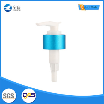 مضخة محلول ذات ياقة معدنية فاخرة لزجاجات مستحضرات التجميل