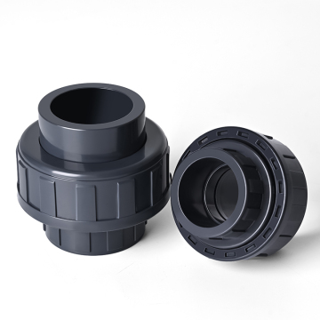 ANSI Schedule 80 PVC Union, 1/2" to 4" - ASTM D2467 Industrial uPVC Socket Union