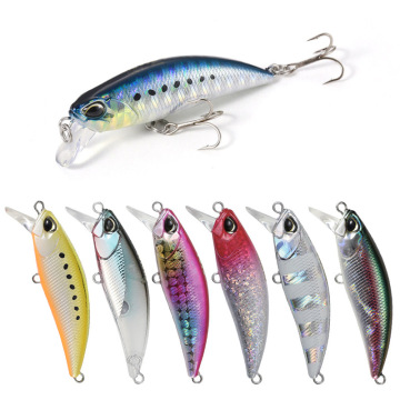 9色の3D Eyes Hard Minnow Sinking Fishing Lure（4.8cm、4.3g）