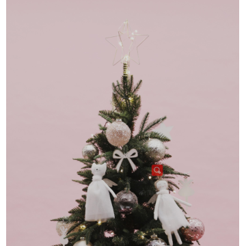 Clear Glass Ball Ornaments Christmas Star Tree Topper Manufactory