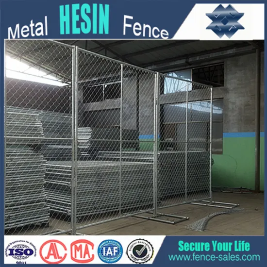 2.1*2.4m Galvanized Chain Link Fence