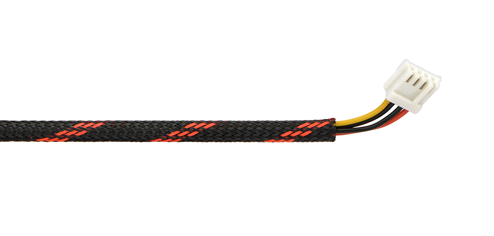 Flame-retardant braided sleeve for cables