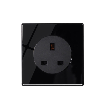 2024 Multiple Waterproof Electric Plug UK Standar 13A Black Hotel Wall Outlet Socket Dengan USB Switch