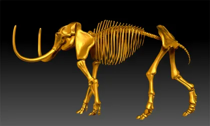 outdoor garden decoration sculpture metal craft bronze mammoth statue