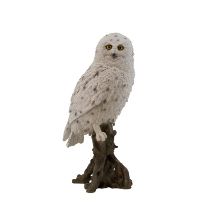 White Owl Statue: Custom Design Outdoor Garden Bird Decor