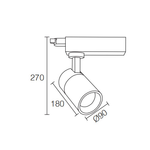 Dimmable High Voltage 40W LED Track LightofTrack Lighting Kits