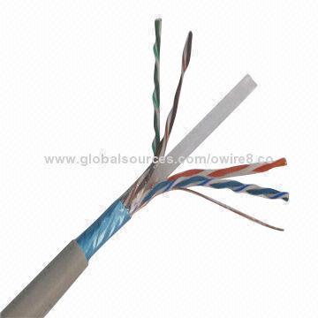 Cat 6 Cable, 23AWG with PE Cross, OEM Orders Welcomed