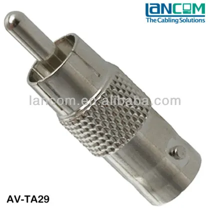 Lower Price Zinc Alloy TV Antenna Adaptor BNC Female to RCA Male