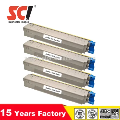 For printer 8600 8800 compatible oki toner cartridges 43487712 43487709